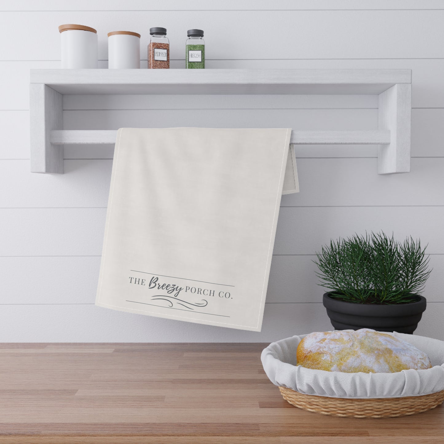 The Breezy Porch Co. Tea Towel — Logo Design