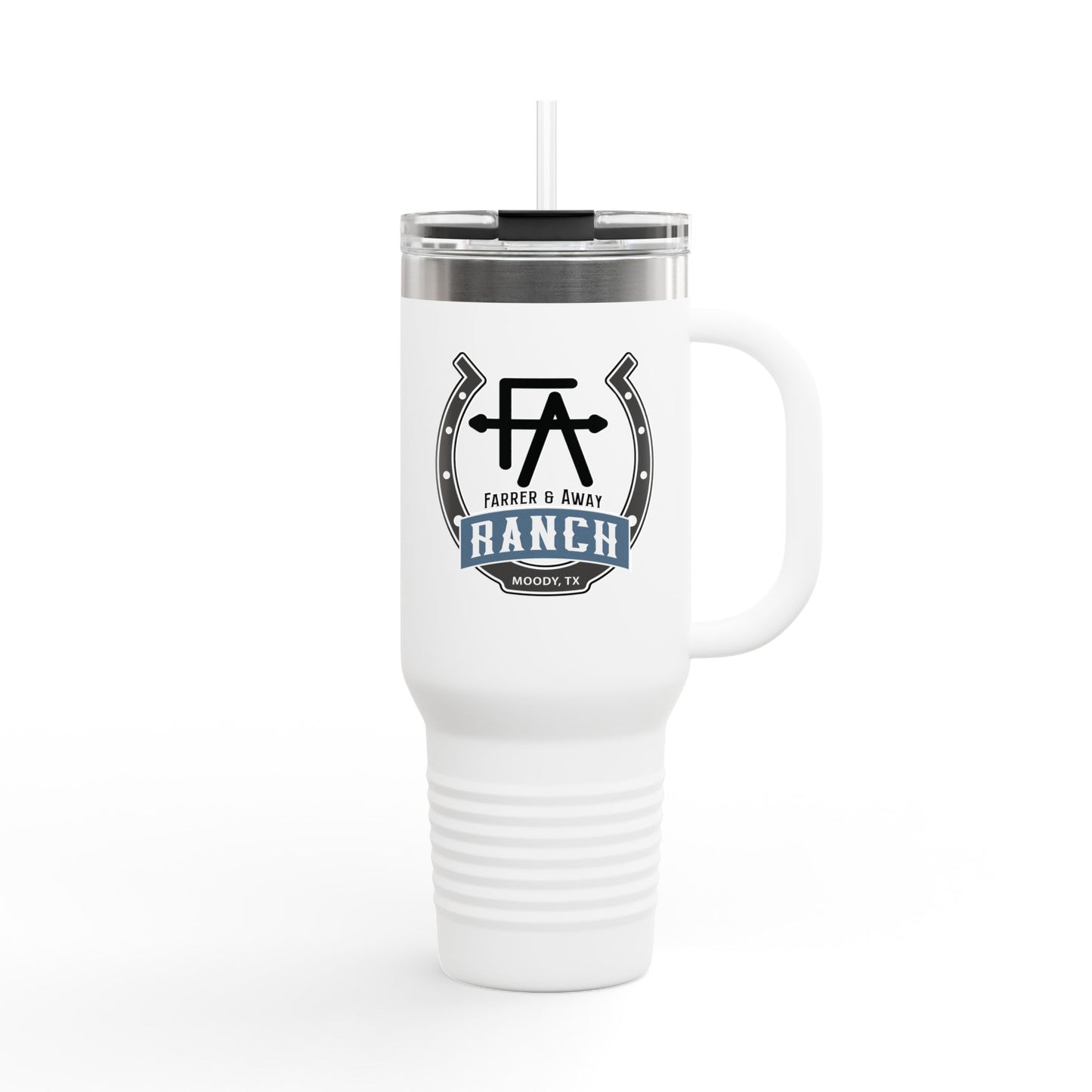 Farrer & Away Ranch 40oz Polar Camel Stainless Steel Insulated Travel Mug - Logo Design