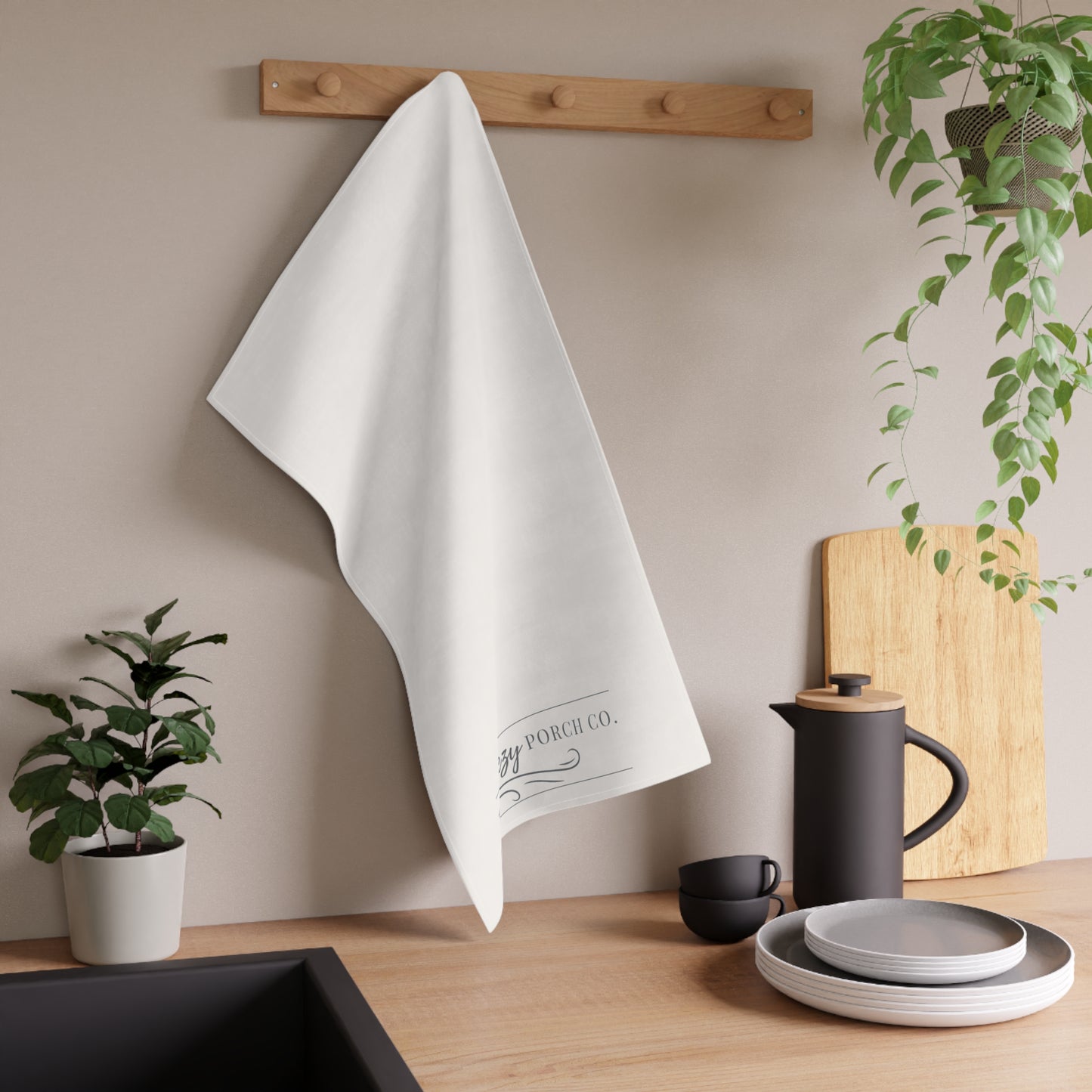 The Breezy Porch Co. Tea Towel — Logo Design