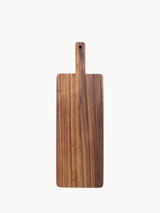 Hand Carved Albizia Wood Serving Board - Large