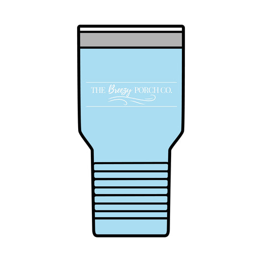 The Breezy Porch Co. 30oz Polar Camel Stainless Steel Insulated Tumbler - Logo Design