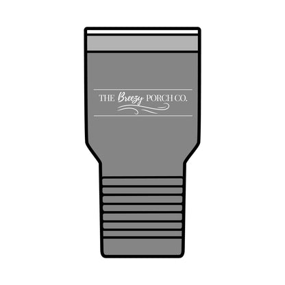 The Breezy Porch Co. 30oz Polar Camel Stainless Steel Insulated Tumbler - Logo Design