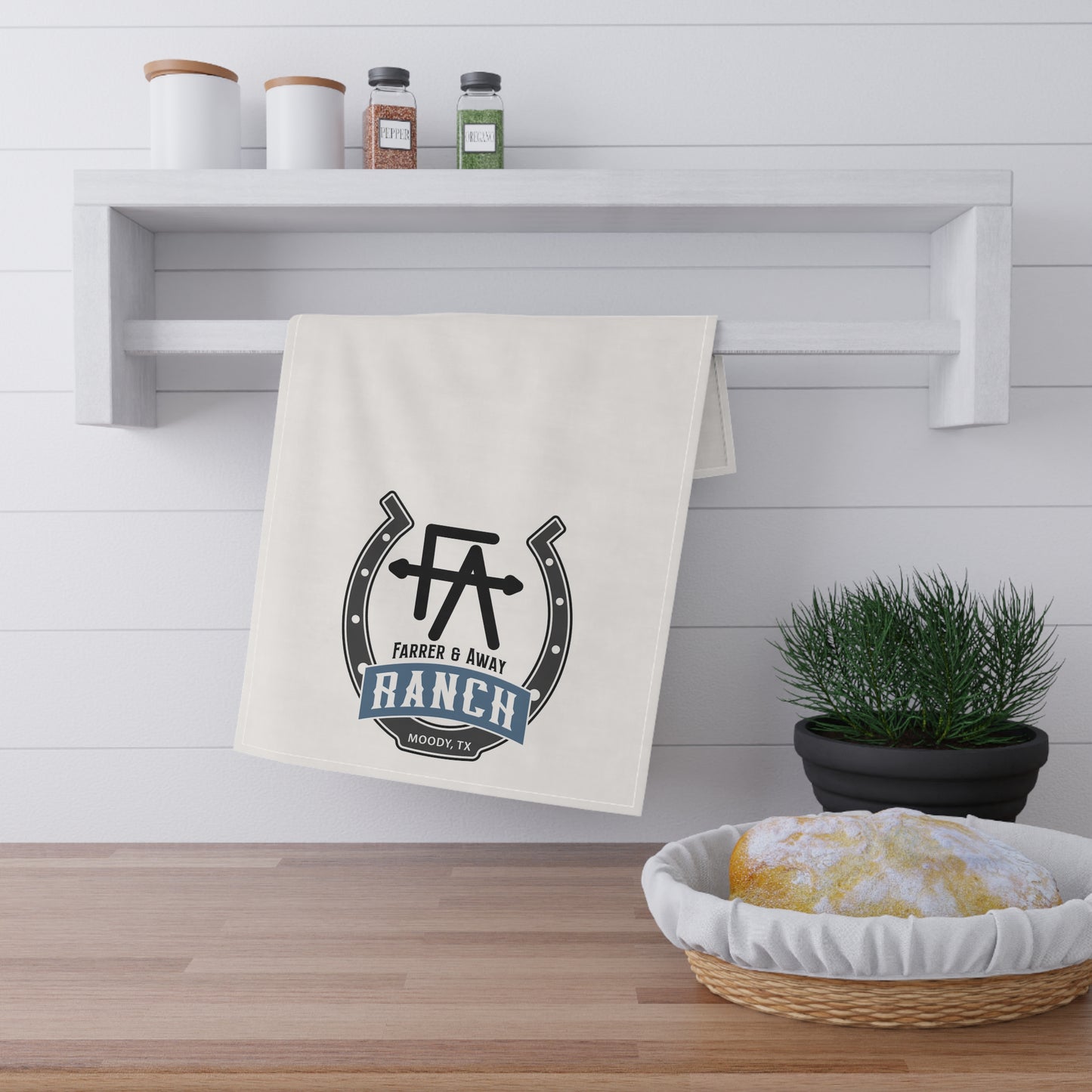 Farrer & Away Ranch Tea Towel — Logo Design