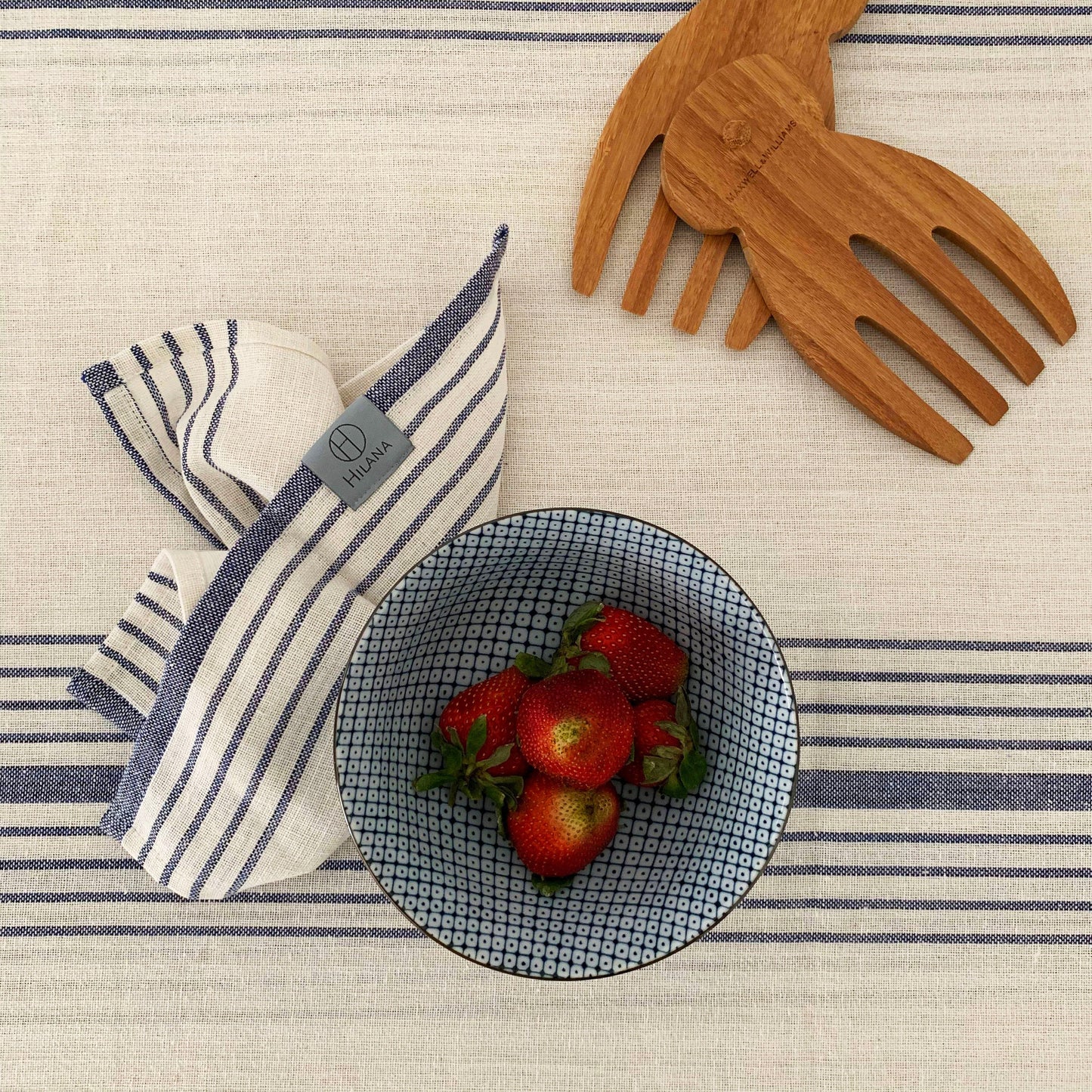 Blue Kayseri Tablecloth Set