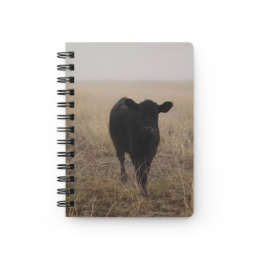 Spiral Bound Black Angus Cow Journal