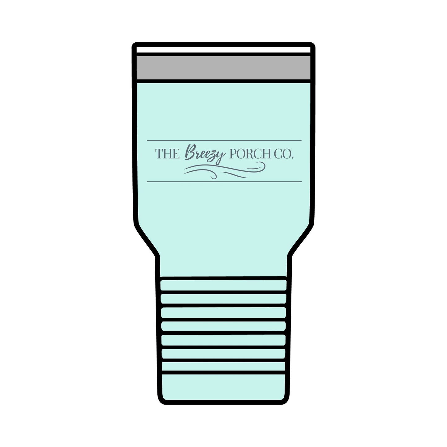 The Breezy Porch Co. 30oz Polar Camel Stainless Steel Insulated Tumbler - Logo Design