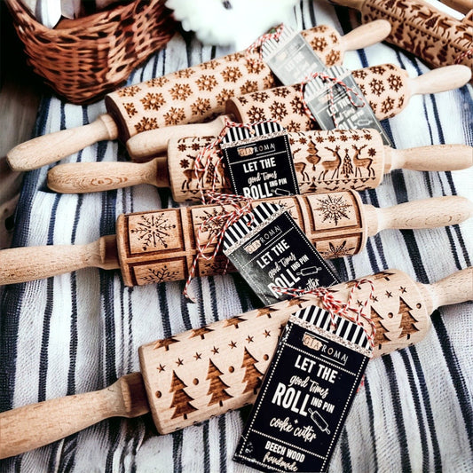 Holiday Embossed Rolling Pin Gift Set