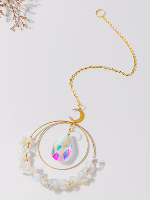 Round Crystal Rainbow Prisms Suncatcher